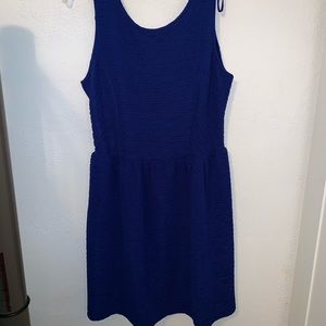 Blue midi dress